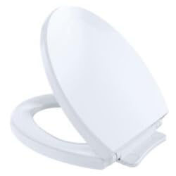 SoftClose Round Toilet Seat w/Classic Lid (Cotton White)