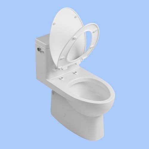 TUSHY Elongated Toilet Seat with Soft-Close, Fits All Bidet Attachments | Basic Install 6 Minutes, Quick-Release for Easy Cleaning, Non-Slip Pads