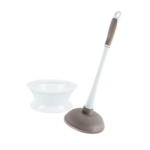2-Toned Plastic Plunger with Caddy