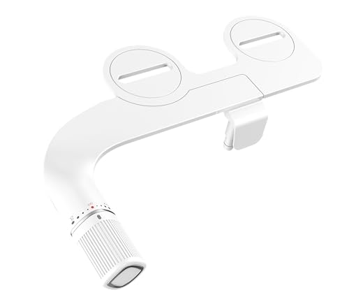BIGCOW Ultra-Slim Bidet Attachment for Toilet - Dual Nozzle (Frontal & Rear Wash) with Adjustable Cold Water Pressure and Stainless Steel Inlet - Hygienic Solution for Fresh Cleanliness, Silver 1 Pcs - color: Silver