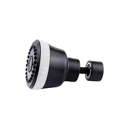 4 Spray Modes Faucet Aerator,360 Degree Faucet Sprayer Attachment,Big Angle Kitchen Faucet Aerator,Swivel Faucet Extender,Sink Sprayer Attachment for faucet,55/64 inch Female Thread (Black) - color: Black