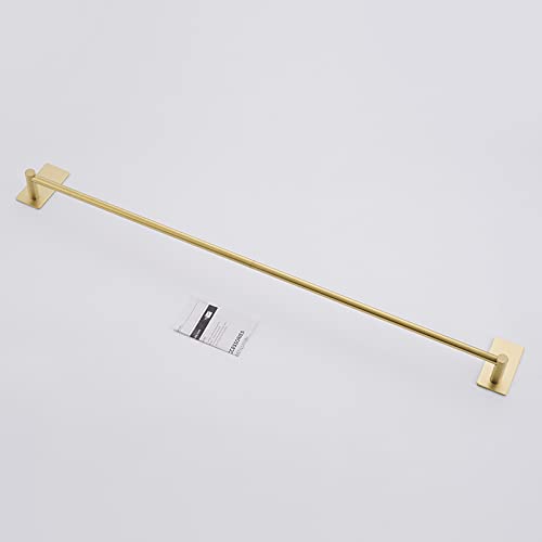 KES Bathroom Towel Bar 30 Inches Adhesive Hand Towel Holder Stick on Wall SUS 304 Stainless Steel Brushed Gold, A7000S75B-BZ - color: Brushed Gold, size: 29.5-Inch
