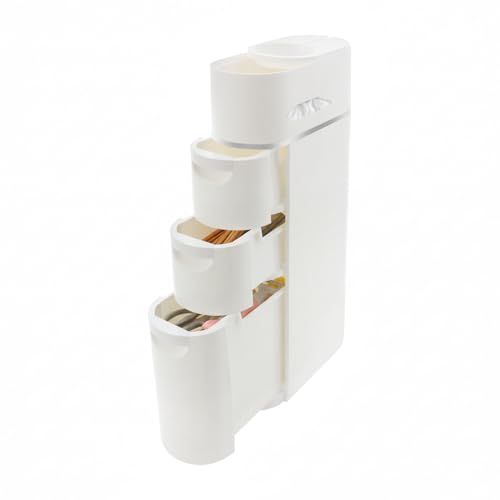 30.9 in Narrow Bathroom Floor Cabinet with 3 Drawers for Bathroom | Freestanding Storage Cabinet Tall White ABS Slim Storage Cabinet for Kitchen, Bedroom & Small Spaces - size: 30.9 In