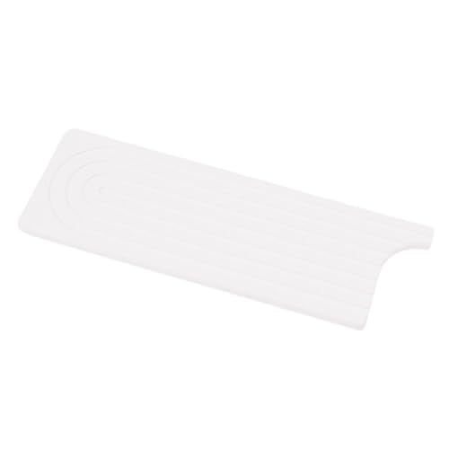 Quick Dry Porous Diatomite Faucet Mat for Kitchen Bathroom Countertop Protector with Non-Slip Feet 23.6x3.9 Inches (White) - color: White