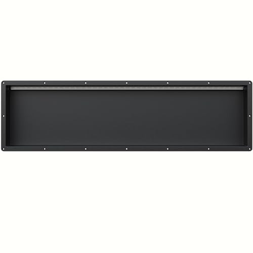 LED Shower Niche Insert Tile Ready, 14"X50" Niche for Shower Wall | Waterproof Recessed Shower Niche, Bathroom Wall Niche No Tile Needed, Wall Shelf with Removable Light Can DIY, Black