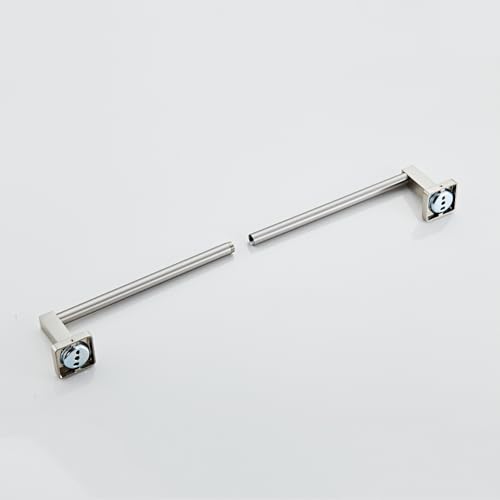 Bathroom Wall Mounted Towel Rack,18 Inch Brushed Nickel Towel Bar with Stainless Rack and Hand Towel Holder, Shower and Bath Towel Racks for Bathroom Wall(Total Length 20-Inch) - color: Brushed Nickel, size: 18In