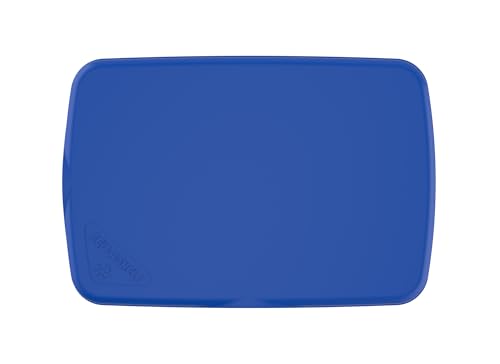 Rev-A-Shelf 32 Qt Under Sink Garbage Can Lid for Base Kitchen and Bathroom Cabinet, Replacement Plastic Trash Bin Lid Only, Blue, RV-32-LID-22-1 - color: Blue, size: 32 QT