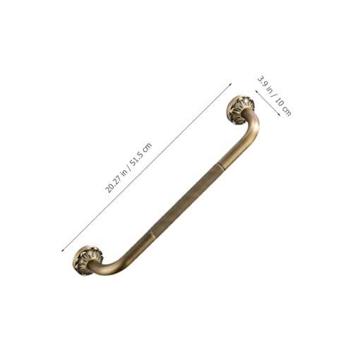 INOOMP Copper Core Bathroom Grab Bar Non-Skid Handrail Support for Bathtubs and Showers Wall-Mounted Safety Rail for Elderly and Disabled Comfortable Grip Thickened Design for Home Use