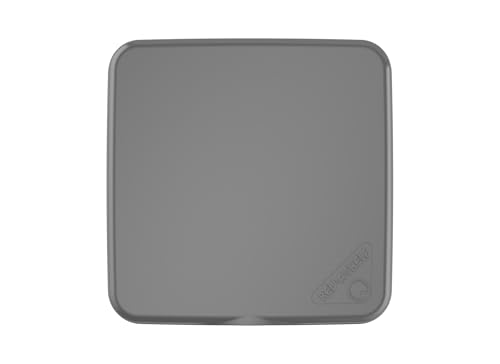 Rev-A-Shelf 27 Qt Under Sink Garbage Can Lid for Kitchen and Bathroom Cabinet, Replacement Trash Bin Lid Only, Metallic Silver, RV-1024-LID-17-1 - color: Silver, size: 27 QT