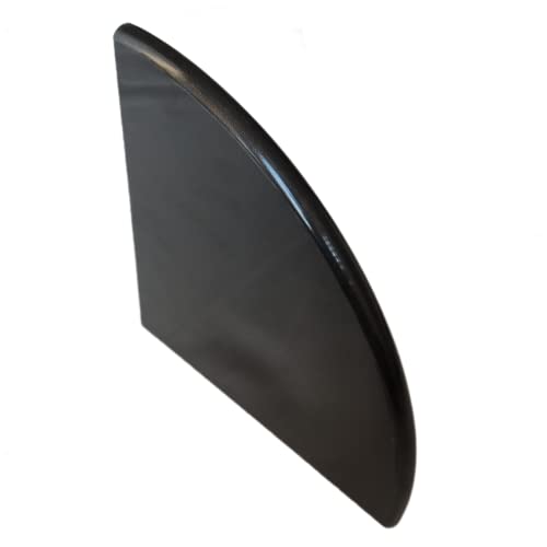 9 Inch Black Marble Corner Shower Shelf for Bathroom, Granite Stone Corner Shelves Both Side Polished for Bath Wall Mounted,Tiled Shower Walls (1Pcs - Black)