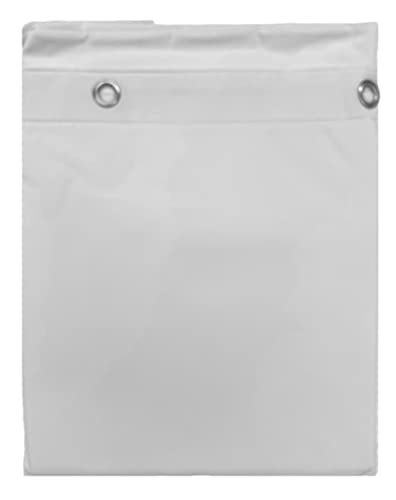 Elegant Heavy Duty Vinyl Shower Curtain Liner with 12 Metal Grommets White - color: White