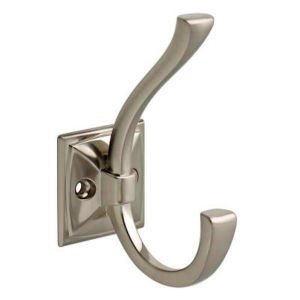 Liberty Hardware B21845Z-SN Satin Nickel Double Robe Hook
