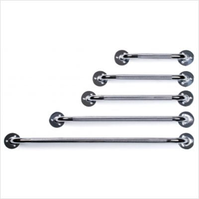 Graham-Field 2012A Lumex Bathroom Grab Bar for Bathtub and Shower Safety, Chrome Plated Finish, 12" - size: 12 Inch