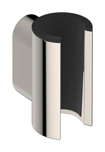 hansgrohe Modern Handheld Shower Head Holder, Polished Nickel, 28885831 - color: Polished Nickel