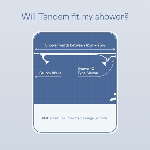 BOONA Tandem Shower as seen on Shark Tank | Dual Shower Head for Couples | Midnight Black, Two Showerheads - color: Midnight Black, size: Two Showerheads