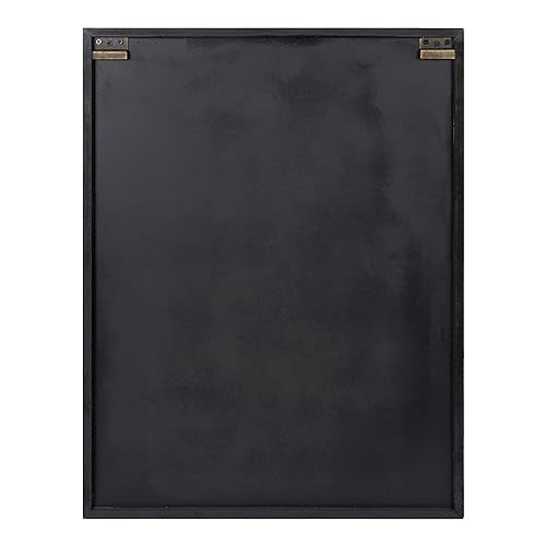 Kate and Laurel Cates Rustic Wall Cabinet; 22 x 28; Black and Rustic Brown; Farmhouse Wall-Mounted Storage Cabinet - color: Rustic Brown/Black