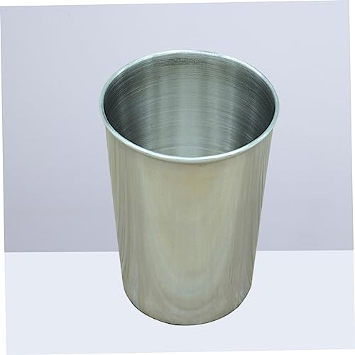 LIFKOME 2pcs Stainless Steel Water Tumbler Cups Mouthwash Beverage Holder for Home Washroom Parties and Travel Easy to Clean and Maintain - size: 6X6cm