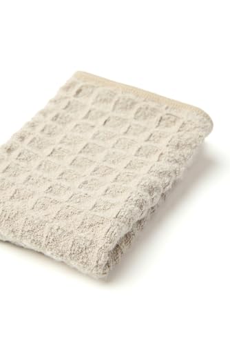 GEOMETRY Taupe Waffle Washcloths - color: Taupe, size: 10"x10" (3 pack)