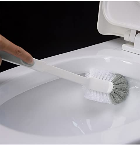 2 in 1 Heavy Duty Toilet Plunger Set with Holder Stand Base, Toilet Plunger and Brush, Bowl Brush and Plunger Combo for Bathroom Cleaning