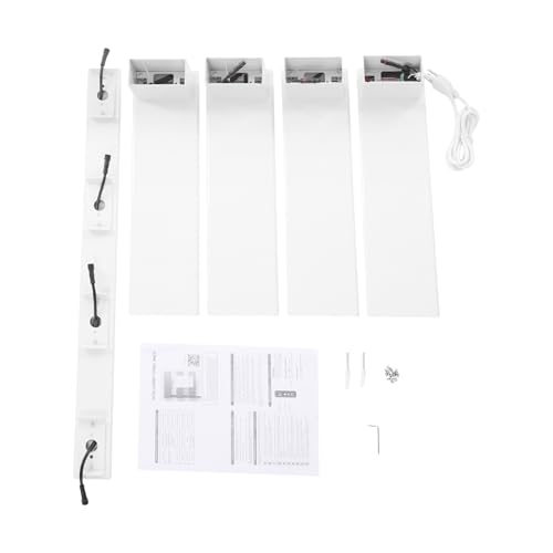 Wall-Mounted Electric Towel Heater, 18" W × 30" H Heated Towel Rack with Smart LED Control, Towel Warmer with Built-in Timer & Temperature for Bathroom (White) - color: White