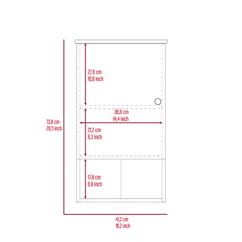 Kitchen Bathroom Wall Cabinet Medicine Cabinet, Garage or Laundry Room Wall Storage Cabinet, Single Door Linen Tower Bathroom Cabinet with Open Shelf, Light Grey - color: Light Gray
