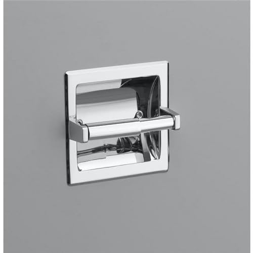 Chrome Recessed Toilet Paper Holder