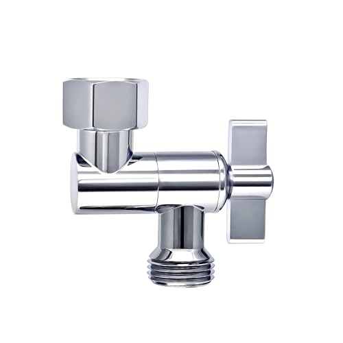 G-Sunny All Metal Shower Angle Adapter, Adjustable Shower Head Extension Adapter, Solid Brass Shower Head Elbow,Adjust Angle to Upgrade Shower Experience,Universal Connection (chrome) - color: Chrome