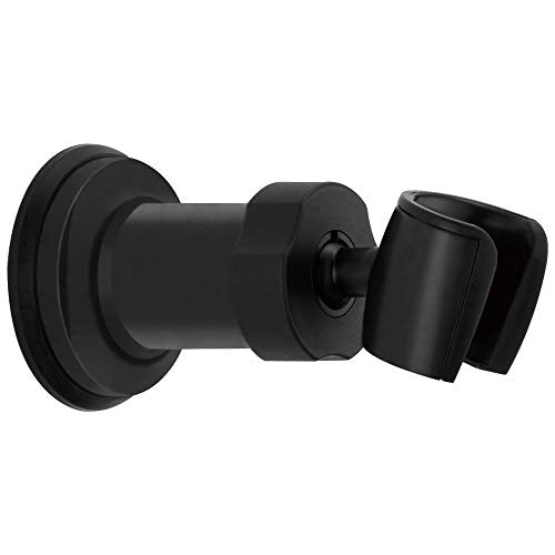 DELTA FAUCET U4005-BL-PK Adjustable Wall Hand Shower Mount, Matte Black - color: Matte Black