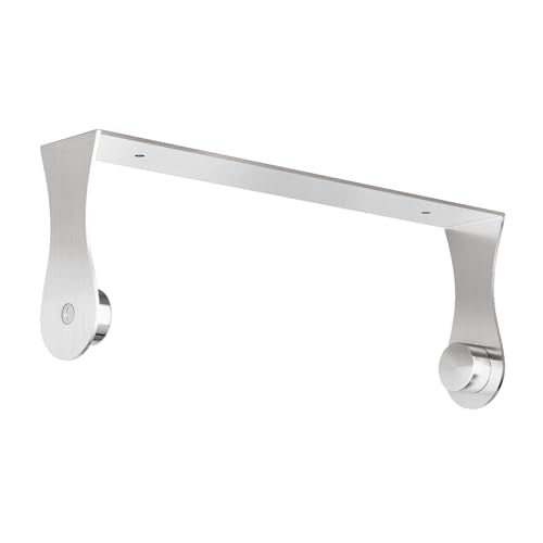 Paper Towel Holder Under Cabinet, Wall Mount Paper Towel Holder for Kitchen Bathroom, Stainless Steel, Adhesive or Screws, Silver - color: Silver