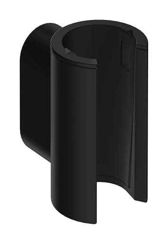 hansgrohe Modern Handheld Shower Head Holder in Matte Black, 28885671 - color: Matte Black