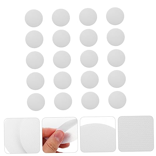ULTECHNOVO 20Pcs Slip Transparent Bath Stickers Self Adhesive Shower Round Stickers for Enhanced Safety for Smooth Surfaces Bathroom Tub and Shower