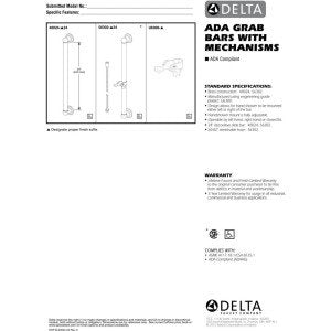 Delta Faucet U6300 ADA Grab Bar Handshower Mount , Black, 1 Count (Pack of 1) - color: Black, size: 1 Count (Pack of 1)