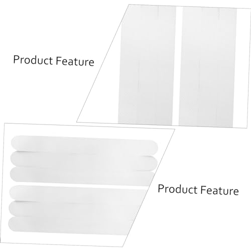 TIDTALEO 12pcs Transparent Slip Strips for Bath Safety Adhesive Bath Treads for Showers Stairs and Floors Non Slip Stickers for Bathtubs and Bathrooms - size: 12 pcs