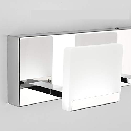 Ralbay LED Modern Bathroom Vanity Lights 5 Lights Acrylic Stainless Steel Bathroom Wall Light Fixture - color: Chrome, size: 5-Light