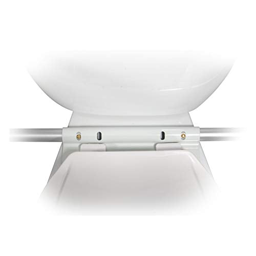 Drive Medical RTL12000 Bathroom Grab Bar for Toilets, White | Bathroom Grab Bar Designed for Toilets to Provide Extra Stability and Support for Safer Everyday Use at Home