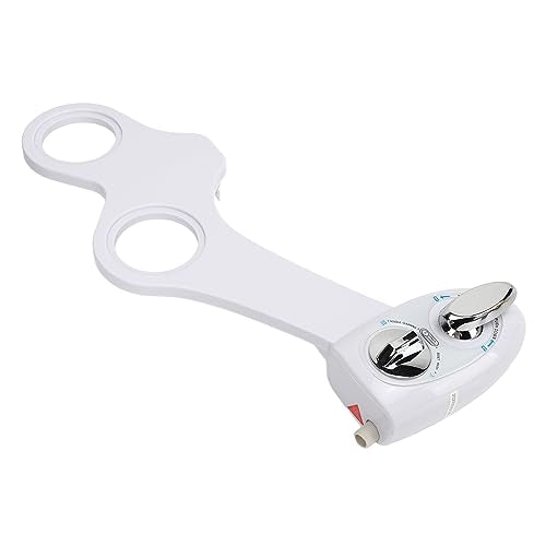 Fdit Bidet Toilet Attachment Dual Nozzle Water Pressure Adjustable Self Cleaning Cold Water Spray No Tools Required for Personal
