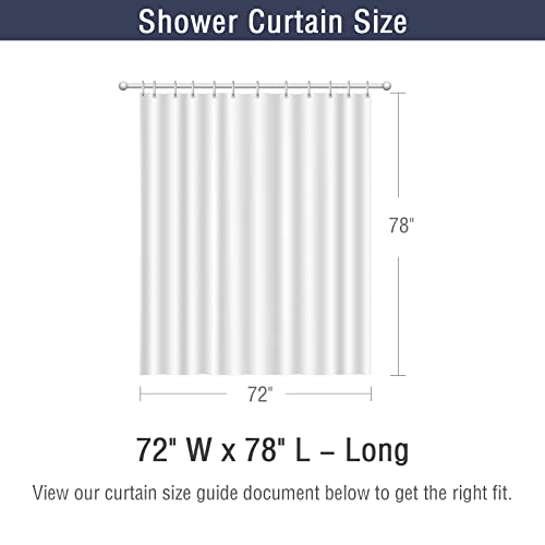 72x78 Long Shower Curtain, Ombre Fog Blue 3D Embossed Half Bath Curtain - color: Ombrefogblue, size: 72"W x 78"L (Pack of 1)