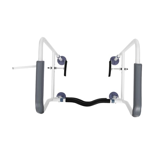 Toilet Safety Rails for Bathroom Safety Frame for Elderly, Pregnant, Disabled, Toilet Safety Frame & Rail, 2-Gear Adjustable Length 23.23-25.2 Inch, Adjustable Height 12.2-16.14 Inch, 440 LBS