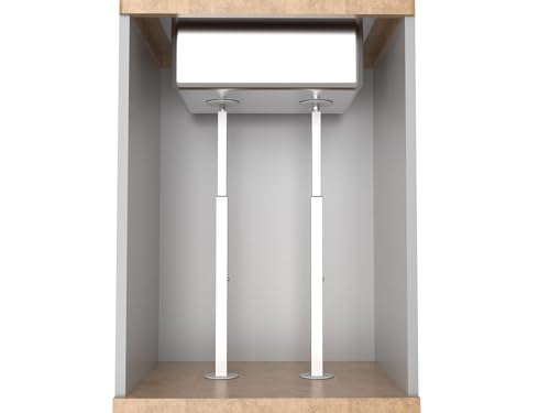Undermount Sink Brackets,Undermount Sink Repair Kit, Undermount Sink Support,Adjustable Undermount Kitchen Sink Brackets for Fallen Sink Support - color: White