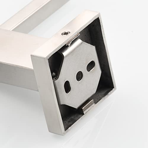 Stainless Steel Square Towel Ring Brushed Nickel Hand Towel Holder for Bathroom Wall Mount, SBH239NA - color: Brushed Nickel