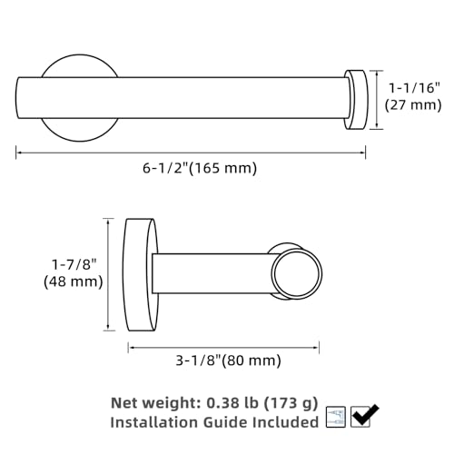 Brushed Nickel Toilet Paper Holder for Restroom, Wall Mounted | 304 Stainless Steel Tissue Holder, Rust-resistant for Bathroom, Powder Room, Vanity, Stable Drilling Mounted, Space-saving - color: Brushed Nickel
