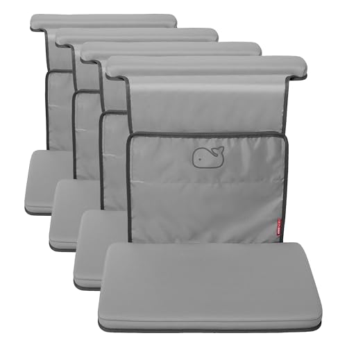 Skip Hop Baby Bath All-in- Elbow Saver and Kneeler,Moby,Grey,(Pack of 4) - color: Moby Elbow Saver and Kneeler (Pack of 4)