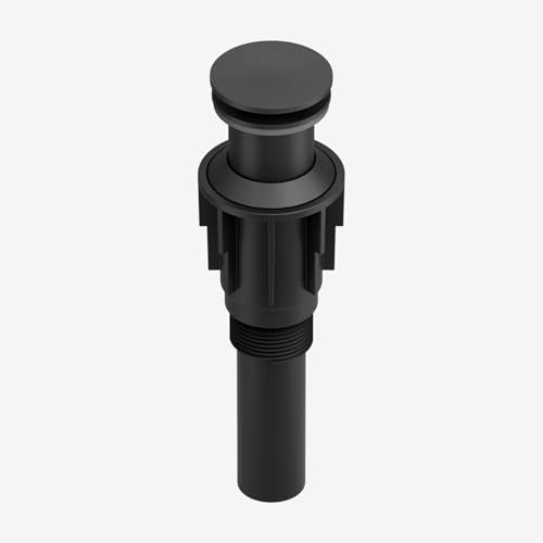 Vessel Sink Faucet Black Waterfall Bathroom Faucet with Drain Assembly | Stainless Steel,Single Handle One Hole,Deck Mount,Modern Bowl Sink Faucet,with 3/8" Supply Hose,Lead-Free by Bathfinesse - color: Matte Black