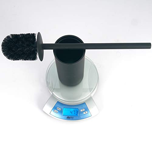 BGL Stainless Steel 304 Black Toilet Bowl Brush and Holder Set Cleaning Tool Holder with Toilet Brush - color: Black