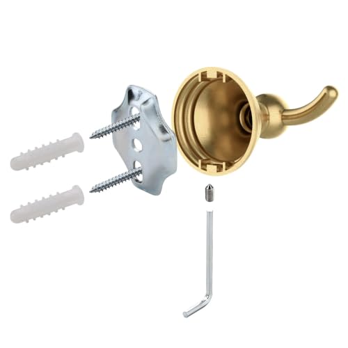 Asidrama 2 Packs Champagne Bronze Robe Towel Hook Bathroom Hooks 8706 - color: Champagne Bronze, size: 2 Pack