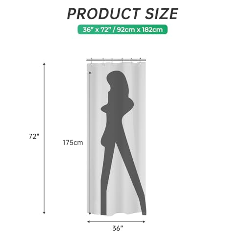AmazerBath Plastic Small 36 x 72 Narrow Frosted , PEVA Cute Stall Shower Liner, Stand Up Shower Curtain Liners with 2 Clear Weights and 6 Grommet Holes - color: Frosted, size: 36"W x 72"L (Pack of 1)
