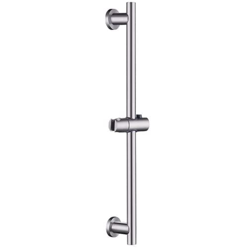 Brushed Nickel Shower Slide Bar, Bathroom Shower Slide Bar with Adjustable Handheld Shower Holder, Stainless Steel Slide Slide Bar Wall Mount Sliding Bar - color: Brushed Nickel