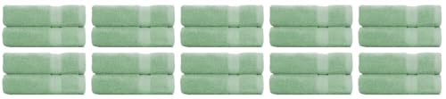 BY LORA 20-Pack Oversized Bath Sheets, Terry Cotton Hotel Large Towels, Mint Green - color: Mint Green, size: Bath Sheet 20-Pack