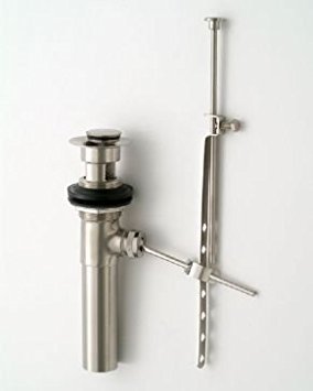 Jaclo 836-VB Fully Polished Pop-up Drain Assembly with Overflow, Vintage Bronze