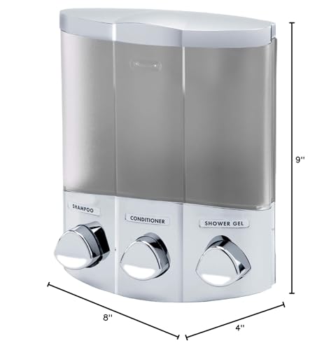 Better Living Products 76334-1, 3-Chamber, Satin Silver (Pack of 2) - color: Satin Silver, size: 3-Chamber (Pack of 2)